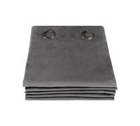 Moondream DecibelControl™ Rideau Anti-Bruit 3en1 | Isolation Phonique | Thermique Hiver+Été | 100% Occultant | Technologie Brevetée | Fabrication UE | Velours | Oeillets | Gris MC09 | 130L x 260H cm