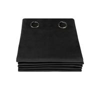 Moondream DecibelControl™ Rideau Anti-Bruit 3en1 | Isolation Phonique | Thermique Hiver+Été | 100% Occultant | Technologie Brevetée | Fabrication UE | Velours | Oeillets | Noir MC710 | 130L x 260H cm