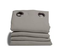 Moondream DecibelControl™ Rideau Anti-Bruit 3en1 | Isolation Phonique | Thermique Hiver+Été | 100% Occultant | Technologie Brevetée | Fabrication UE | Oeillets | Gris MC704 | 135L x 250H cm