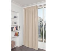 Moondream DecibelControl™ Rideau Anti-Bruit 3en1 | Isolation Phonique | Thermique Hiver+Été | Occultant | Technologie Brevetée | UE | Velours | Galon fronceur | Beige MC15 | 130L x 250H cm