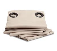 Moondream FireControl™ Rideau Non-Feu 2en1 | Ignifugé | Occultant | Fabrication UE | Oeillets | Beige MC634 | 140L x 260H cm