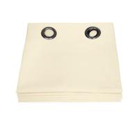 Moondream Rideau Occultant Total, Protection Lumière 100% Opaque, Tissu Enduit, Oeko-Tex, Dream Beige - Coquille, 135 x 250 (LxH) cm, Œillets (1 Rideau)
