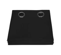 Moondream Rideau Occultant Total, Protection Lumière 100% Opaque, Tissu Enduit, Oeko-Tex, Dream Noir, 135 x 250 (LxH) cm, Œillets (1 Rideau)