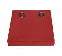 Moondream Rideau Occultant Total, Protection Lumière 100% Opaque, Tissu Enduit, Oeko-Tex, Dream Rouge, 135 x 250 (LxH) cm, Œillets (1 Rideau)