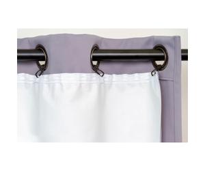 Moondream ThermActiv® Doublure Thermique Hiver+Été pour Rideaux 2en1 | Isolant Anti-Chaleur et Anti-Froid | 100% Occultante | Fabrication UE | Fixation par Crochets | Blanc MC720 | 135L x 240H cm