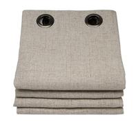 Moondream ThermActiv® Rideau Thermique Hiver+Été 2en1 | Isolant Anti-Chaleur et Anti-Froid | 100% Occultant | Technologie Brevetée | Fabrication UE | Oeillets | Beige MC632 | 130L x 260H cm