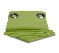 Moondream ThermActiv® Rideau Thermique Hiver+Été 2en1 | Isolant Anti-Chaleur et Anti-Froid | Occultant | Technologie Brevetée | Fabrication UE | Oeillets | Vert MC566 | 140L x 260H cm