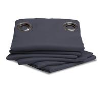 Moondream ThermActiv® Rideau Thermique Hiver+Été 2en1 | Isolant Anti-Chaleur et Anti-Froid | Occultant | Technologie Brevetée | Fabrication UE | Oeillets | Gris MC713 | 140L x 300H cm