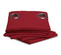 Moondream ThermActiv® Rideau Thermique Hiver+Été 2en1 | Isolant Anti-Chaleur et Anti-Froid | Occultant | Technologie Brevetée | Fabrication UE | Oeillets | Rouge MC310 | 140L x 260H cm