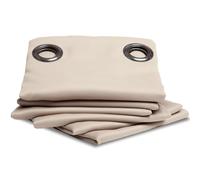 Moondream ThermActiv® Rideau Thermique Hiver+Été 2en1 | Isolant Anti-Chaleur et Anti-Froid | Occultant | Technologie Brevetée | Fabrication UE | Oeillets | Beige MC634 | 140L x 260H cm