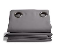 Moondream ThermActiv® Rideau Thermique Hiver+Été 2en1 | Isolant Anti-Chaleur et Anti-Froid | Occultant | Technologie Brevetée | Fabrication UE | Oeillets | Gris MC09 | 140L x 260H cm