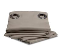 Moondream ThermActiv® Rideau Thermique Hiver+Été 2en1 | Isolant Anti-Chaleur et Anti-Froid | Occultant | Technologie Brevetée | Fabrication UE | Oeillets | Gris MC740 | 140L x 180H cm