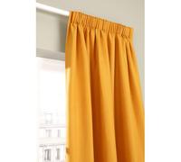 Moondream ThermActiv® Rideau Thermique Hiver+Été | Isolant Anti-Chaleur et Anti-Froid | Technologie Brevetée | Fabrication UE | Galon fronceur | Jaune MC215 | 130L x 250H cm