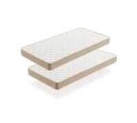 Moonia DuoSystem Matelas avec Rembourrage Viscosoft, fermeté Moyenne/Haute durabilité, 70 x 190 cm