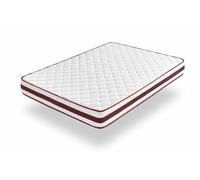 Moonia Matelas First Class Edition 21 cm - Haute durabilité, anti-acariens - 140x200 cm Blanc