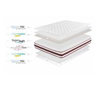 Moonia Matelas First Class Edition Haute Durabilité Anti-acariens 180 X 200cm Blanc
