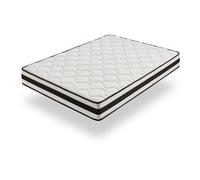 Moonia Matelas Maxim Anti-stress Mousse 21 cm 80 x 190 cm Blanc - Soutien medium