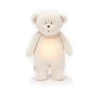 Moonie - Peluche veilleuse musicale et lumineuse nature bio ourson Blanc polaire