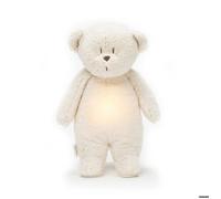 MOONIE - Veilleuse Moonie - Ourson Nature Bio Blanc Polaire