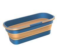 Moonyan Seau Pliable - Seau Pliable De 12L | Seau Pliable Rectangulaires | Bassine Pliable | Seau Retractable Pliable en Plastique | Seau en Silicone pour Le Nettoyage | Seau De Pêche Plein Air