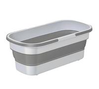 Moonyan Seau Pliable - Seau Pliable De 12L | Seau Pliable Rectangulaires | Bassine Pliable | Seau Retractable Pliable en Plastique | Seau en Silicone pour Le Nettoyage | Seau De Pêche Plein Air