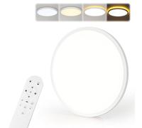 MoonYard Plafonnier LED 40 cm 36W Dimmable avec Télécommande