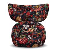 Moooi Hana Fauteuil Pivotant à Oreilles EA Tokyo Bleu/Velours Bleu