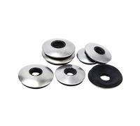 MOOPW Rondelles de fermeture Acier inoxydable 304 enrobage EPDM Collé | Scellage Joint Composite Imperméable Rondelles d'étanchéité M8 x 25mm 50 Pcs