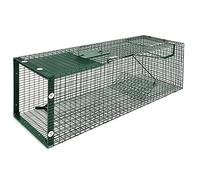 Moorland piège Cage Trappe Chat piège Vivant réutilisable pour Animaux | 90x30x30cm pour martre ragondin lapin mouffette rongeurs Fouine Renards robuste boîte porte tombante capture Safe 5002