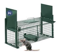 Moorland Piege Rats Stable Cage Trappe Piège Vivant réutilisable 50x18x18cm - Piege a Animaux - Piege a Fouine Vivant Renards, Cage, ragondin, Lapin, mouffette, rongeurs - 5006