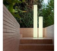 Moovere Lampadaire FITY 100 cm Câble en jute Lumière blanche chaude 3000 K pour extérieur et intérieur pour la terrasse, le salon et le patio