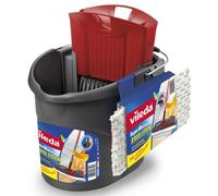 Vileda Revolution Système de nettoyage avec seau, essoreuse et plaque avec chiffon en microfibre 37.5 x 30 x 28 cm