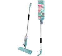 Mop plat avec deux récipients de liquide et mop double face DUAL SPLASH - YORK - CLEAN HOUSE