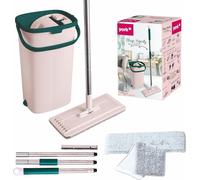 Mop plat avec seau et essoreur, manche pliant HANDY - YORK - CLEAN HOUSE