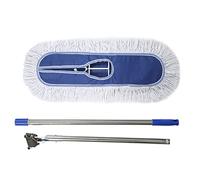 MOP Plat, Oxford Tissu vadrouille Plate à 360 degrés de Nettoyage de Plancher Rotatif Mop Mop Mop adapté à la Maison d'usine (【Full mop】 Iron Rod 80cm)