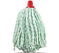 Mop serpillère à franges pour balai recharge vadrouille tête de rechange en microfibre - Hauteur 30 cm -JUANIO- Blanc G
