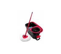 Mop Vileda Turbo Smart microfibre système essorage pédale noir rouge