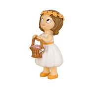 Mopec Figurine gâteau Fille 5x6x11 cm Blanc