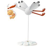 Mopec g3013.02 - Figurine pour gâteau en métal avec Forme de cigueña avec Hatillo et Tampico, Pack de 1 unité