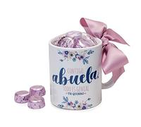 Mopec GB500.2.1 Tasse en céramique Contigo Abuela en coffret cadeau, 6 bonbons, porcelaine