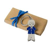 Mopec MA848.3 Porte-clés pour Communion, Bleu, boîte en Kraft décorée, Multicolore