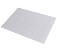 Mopec X413 Lot de 5 étiquettes autocollantes blanches ondulées 4,5 cm 1 feuille = 24 unités Taille unique