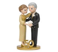 Mopec Y105 Figurine pour gâteau Pop & Fun Debout Mariages d'or 21 cm, Multicolore, Grande Taille