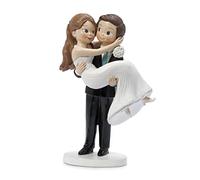 Mopec Y122 Figurine de gâteau de mariée dans Les Bras Pop & Fun Multicolore Grand Format 20 x 13,5 cm
