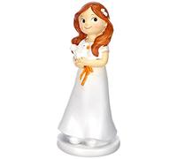 Mopec Y670.2 Figurine pour gâteau de Communion Petite Fille avec Colombe