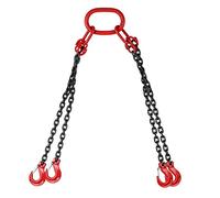 Mophorn 4 Jambe Levage Chaîne avec Crochet Chaîne pour Palan Lifting Chain de Grande Capacité (1.5M)