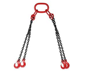 Mophorn 4 Jambe Levage Chaîne avec Crochet Chaîne pour Palan Lifting Chain de Grande Capacité (1.5M)