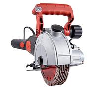 Mophorn Rainureuse de mur 2700 W - Fraise de mur - 6200 tr/min - Fraise à fente - 41 mm de profondeur - 42 mm de largeur - Machine à rainure électrique 54 x 20 x 24 cm - Diamètre de la lame : 125 mm