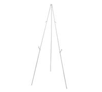 mophrati Chevalet télescopique avec Pieds en Caoutchouc offrant Une Utilisation Polyvalente, idéal pour Les Artistes recherchant Un Support d'affiche Durable, Blanc, Hauteur dépliée : 169 cm