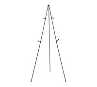 mophrati Chevalet télescopique avec Pieds en Caoutchouc offrant Une Utilisation Polyvalente, idéal pour Les Artistes recherchant Un Support d'affiche Durable, Noir, Hauteur dépliée : 169 cm